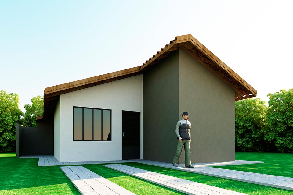 Modelo de casa no Residencial Verona - Vila Toscana, Dourados - MS